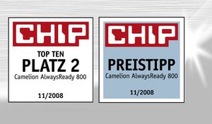 2008 CHIP „2. Place“ und "Price tipp"
